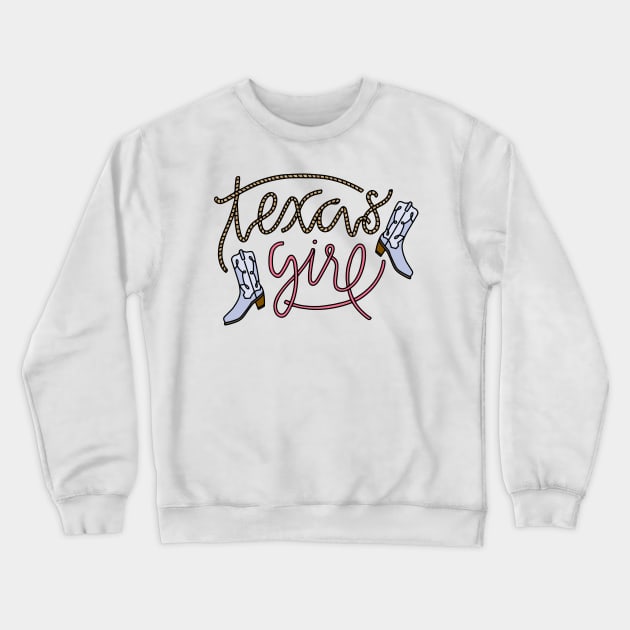 Texas Girl Crewneck Sweatshirt by murialbezanson